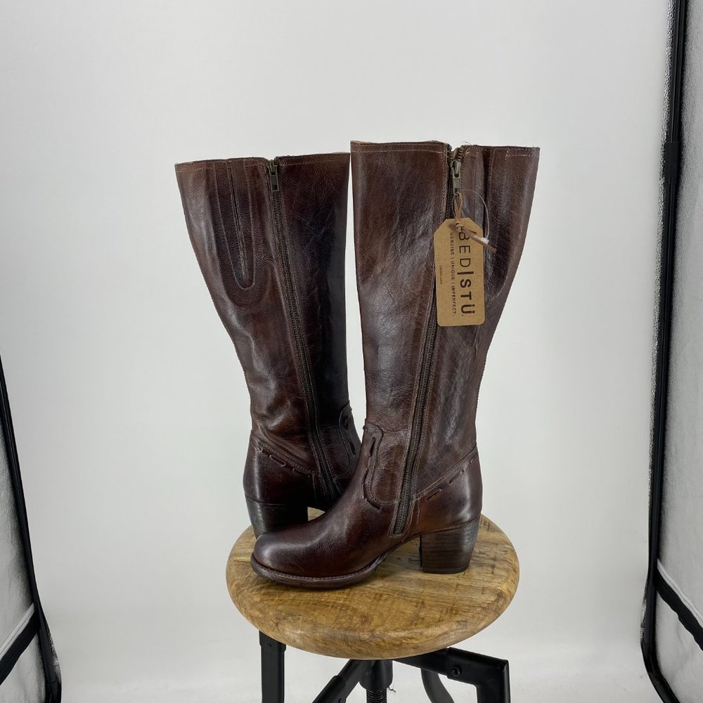 Bed Stu Brown Heeled Boots